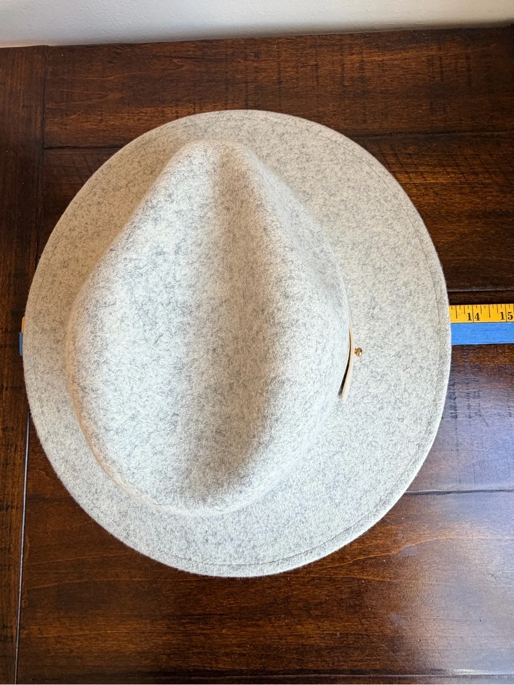 Lack of Color Light Grey 100% Australian Wool Fedora Rancher Hat Medium 57cm